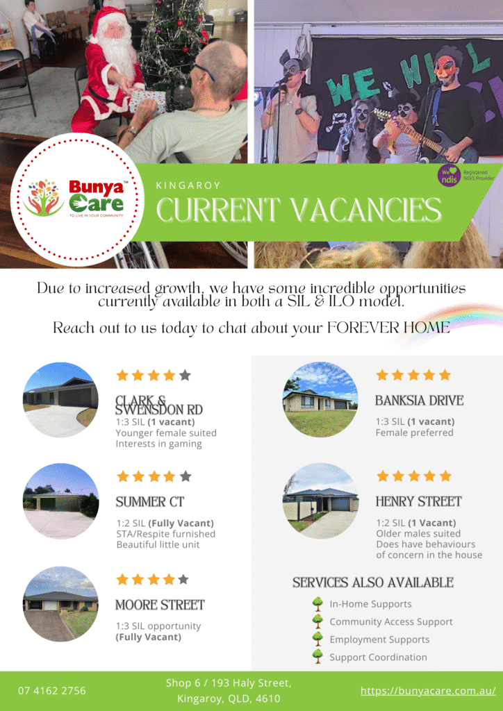 SIL vacancies Kingaroy